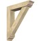 Ekena Millwork Traditional Traditional Rough Sawn Bracket w/ Offset Brace, Douglas Fir, 6"W x 26"D x 30"H BKT0604X26X30TRA01RDF - alternate 1